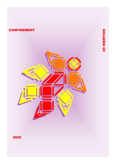 数字艺术 标题为“CONFINEMENT” 由Etienne Frouin (E9 Inertion), 原创艺术品, 2D数字工作
