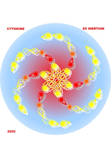 Цифровое искусство под названием "CYTOKINE" - Etienne Frouin (E9 Inertion), Подлинное произведение искусства, 2D Цифровая Ра…