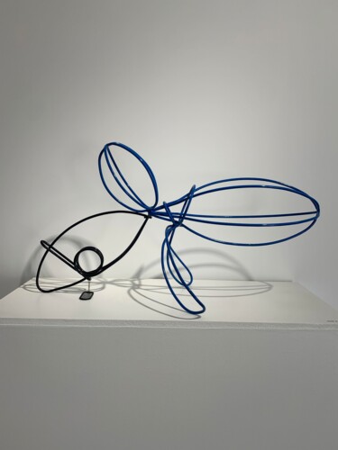 Sculpture titled "ASTROPHYGUN" by Etienne Frouin (E9 Inertion), Original Artwork, Metals