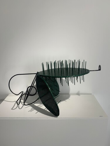 Skulptur mit dem Titel "CACTUSGUN" von Etienne Frouin (E9 Inertion), Original-Kunstwerk, Metalle