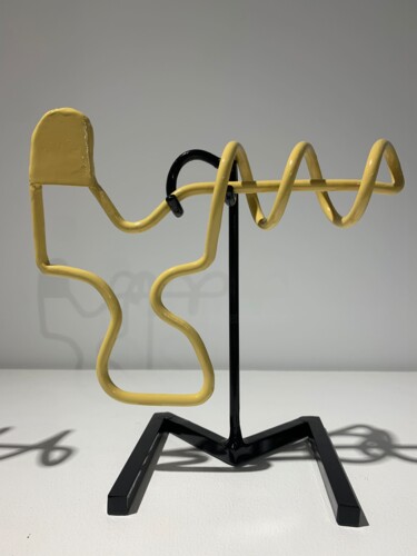 Skulptur mit dem Titel "100CM0 micro gun  N…" von Etienne Frouin (E9 Inertion), Original-Kunstwerk, Metalle