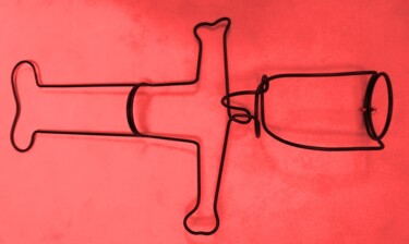 Sculpture intitulée "The Death Gun, le s…" par Etienne Frouin (E9 Inertion), Œuvre d'art originale, Métaux