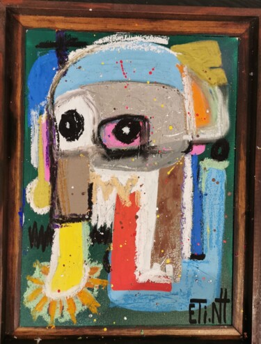 Peinture intitulée "elephant" par Etienne Henrion, Œuvre d'art originale, Acrylique