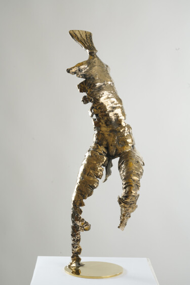 Sculpture intitulée "écorché" par Etienne Rayssac, Œuvre d'art originale, Bronze