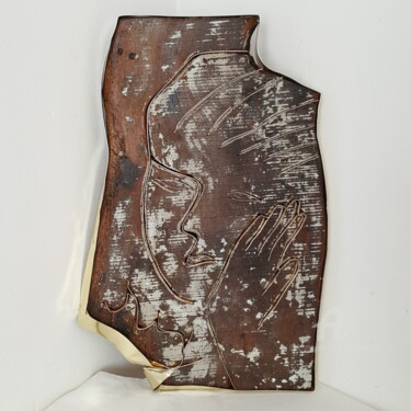 Sculpture titled "2018 Caresse" by Étienne Dupé, Original Artwork, Metals