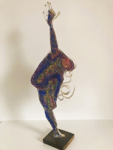 Skulptur mit dem Titel "Arabesque" von Étienne Dupé, Original-Kunstwerk, Metalle