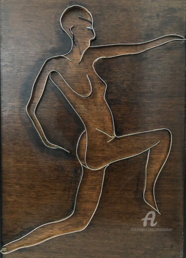 Sculpture titled "Danseur" by Étienne Dupé, Original Artwork, Aluminium