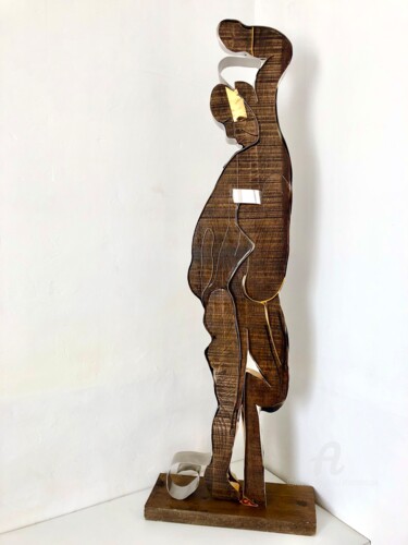 Rzeźba zatytułowany „sans titre10” autorstwa Étienne Dupé, Oryginalna praca, Drewno