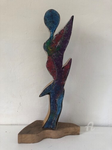 Sculpture titled "Danseuse" by Étienne Dupé, Original Artwork, Wood