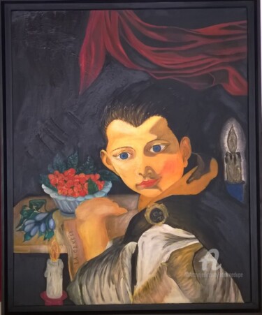 Pintura titulada "La genèse" por Étienne Dupé, Obra de arte original, Oleo
