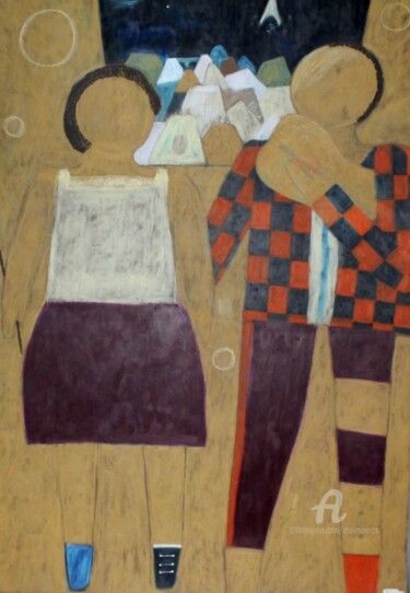 Painting titled "Petites Marionnette…" by Etolessence, Original Artwork