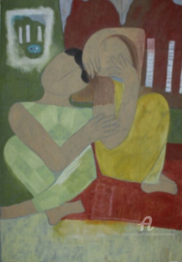 Peinture intitulée "Songe aux Arbres ro…" par Etolessence, Œuvre d'art originale