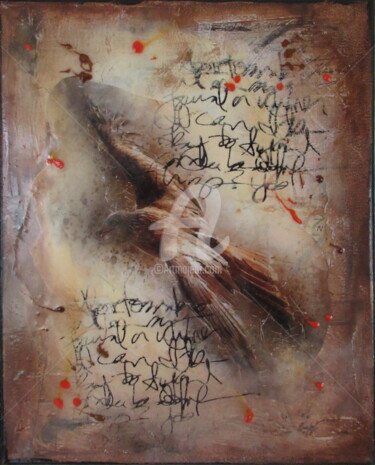 Peinture intitulée "Let go" par Ellen Hendrikx, Œuvre d'art originale, Acrylique