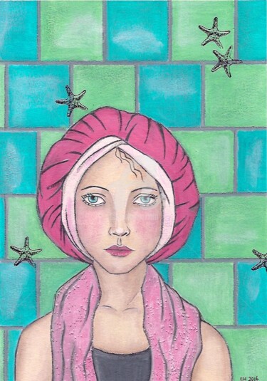 "Shower girl" başlıklı Tablo Ellen Hendrikx tarafından, Orijinal sanat