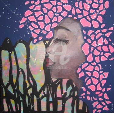 Pintura titulada "Absorbed in thought" por Ellen Hendrikx, Obra de arte original, Acrílico