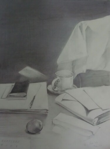 Painting titled "still life" by Etsuko Migii, Original Artwork, Pencil