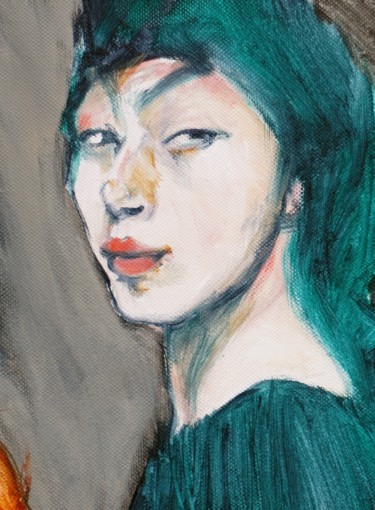 Peinture intitulée "Marie Laurencin" par Etzi, Œuvre d'art originale, Huile