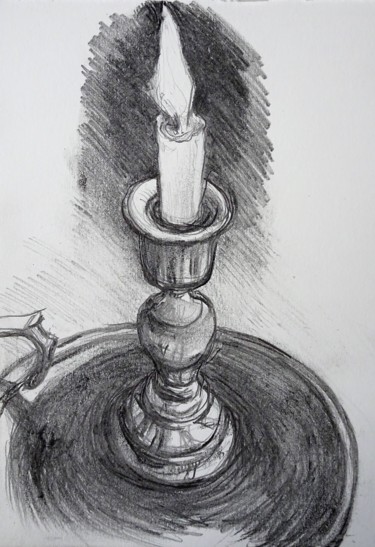 Drawing titled "électricité fugit" by Etzi, Original Artwork, Pencil