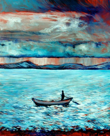 Peinture intitulée "Titicaca" par Etzi, Œuvre d'art originale
