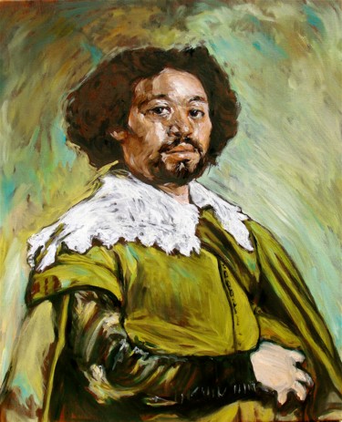 Painting titled "Juan de Pareja" by Etzi, Original Artwork, Oil