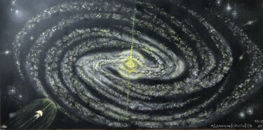 "visite intergalacti…" başlıklı Tablo Eucharilxtonw tarafından, Orijinal sanat, Akrilik Ahşap Sedye çerçevesi üzerine monte…
