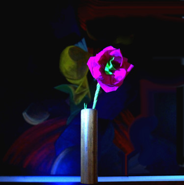 Photography titled "Flor de papel-1" by Euclides Bernasconi Castellano, Original Artwork