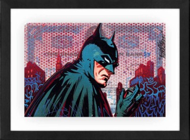 Pintura intitulada "Batman" por Eugène Barricade, Obras de arte originais, Acrílico