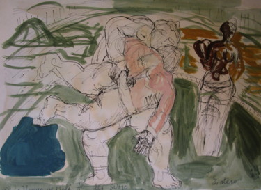 Peinture intitulée "La Vénus de Milo et…" par Eugenio Otero Vilchez, Œuvre d'art originale, Huile