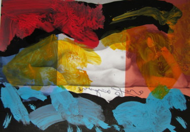 Peinture intitulée "Abstrait nu" par Eugenio Otero Vilchez, Œuvre d'art originale, Huile