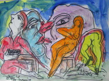 Peinture intitulée "Rêve non raisonable" par Eugenio Otero Vilchez, Œuvre d'art originale, Huile