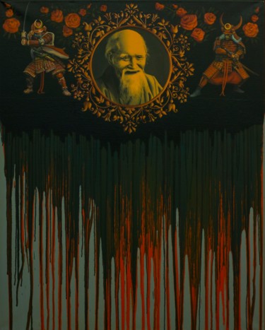 Painting titled "Morihei" by Eugene Panov, Original Artwork, Oil