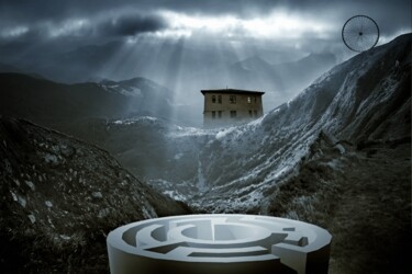 Digitale Kunst getiteld "wheel of Fortune" door Eugene Pitenin, Origineel Kunstwerk, Foto Montage