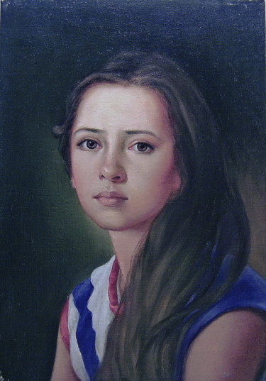 Painting titled "первый вариант." by Geka2005, Original Artwork, Oil