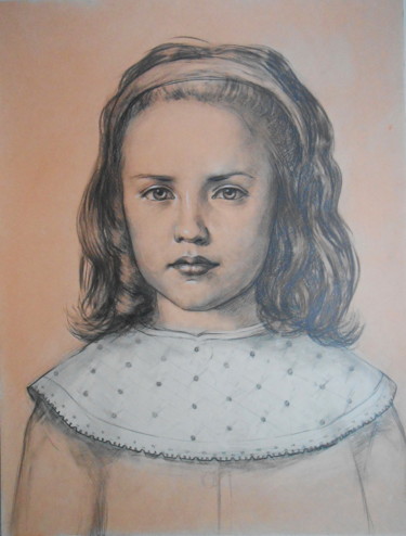 Рисунок под названием "Рисунок к портрету." - Geka2005, Подлинное произведение искусства, Карандаш