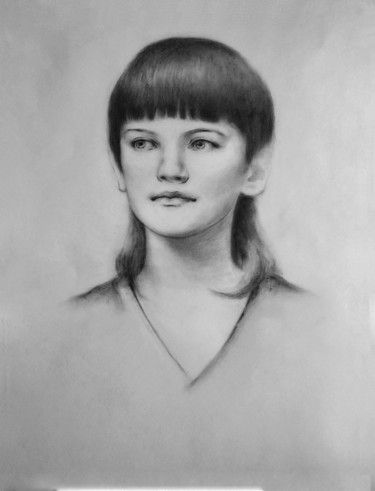Drawing titled "юный спортсмен. этю…" by Geka2005, Original Artwork, Charcoal