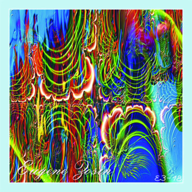 Цифровое искусство под названием "Dream Lace #18" - Eugene Zosin, Подлинное произведение искусства, Цифровая живопись