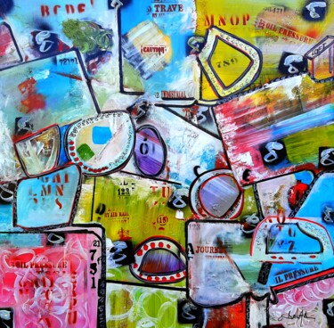 Schilderij getiteld "This is life!" door Eugenia Delad, Origineel Kunstwerk, Acryl