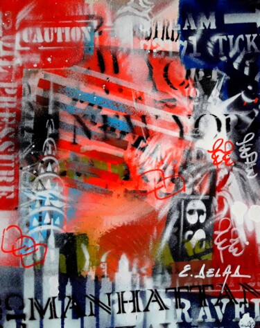 Картина под названием "Delad loft 20" - Eugenia Delad, Подлинное произведение искусства, Акрил