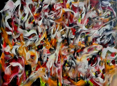Painting titled "Mouvements" by Eugenia Delad, Original Artwork, Acrylic