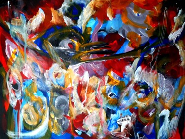 Картина под названием "SIN 11 ( surréalism…" - Eugenia Delad, Подлинное произведение искусства, Акрил