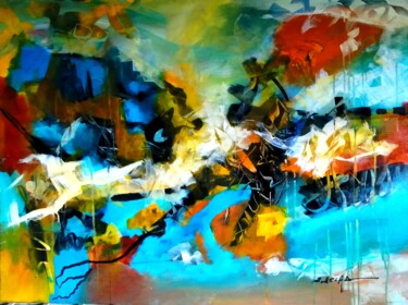 Painting titled "2515" by Eugenia Delad, Original Artwork, Acrylic