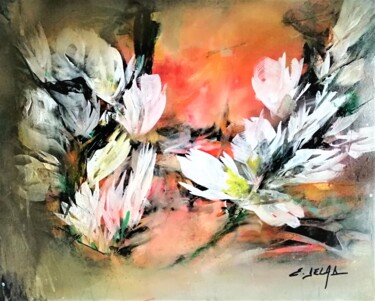 Painting titled "Romance" by Eugenia Delad, Original Artwork, Acrylic