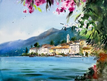 Painting titled "Montenegro 2" by Eugenia Gorbacheva, Original Artwork, Watercolor