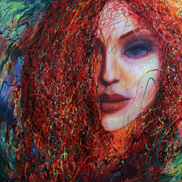 Peinture intitulée "Deep Emotion" par Eugenia Mangra, Œuvre d'art originale, Acrylique