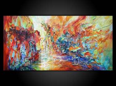 Картина под названием "Light Rain" - Eugenia Mangra, Подлинное произведение искусства, Масло