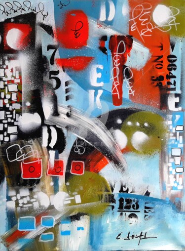 Peinture intitulée "Mini loft" par Eugenia Delad, Œuvre d'art originale, Acrylique