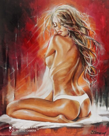 Painting titled "Chaleur" by Eugenie Ch., Original Artwork, Oil