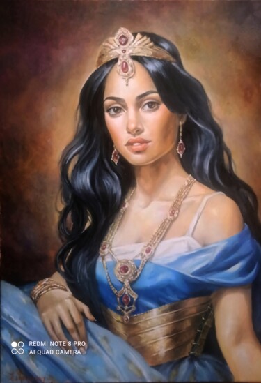 Painting titled "Princesse de l'Orie…" by Eugenie Ch., Original Artwork, Oil