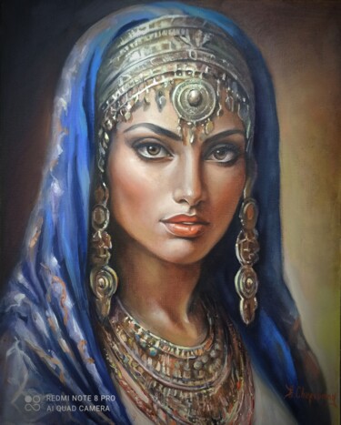 Peinture intitulée "La beauté de l'Iran…" par Eugenie Ch., Œuvre d'art originale, Huile
