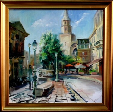 Painting titled "Marseille" by Eugenie Ch., Original Artwork, Oil